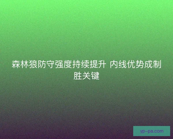 森林狼防守强度持续提升 内线优势成制胜关键